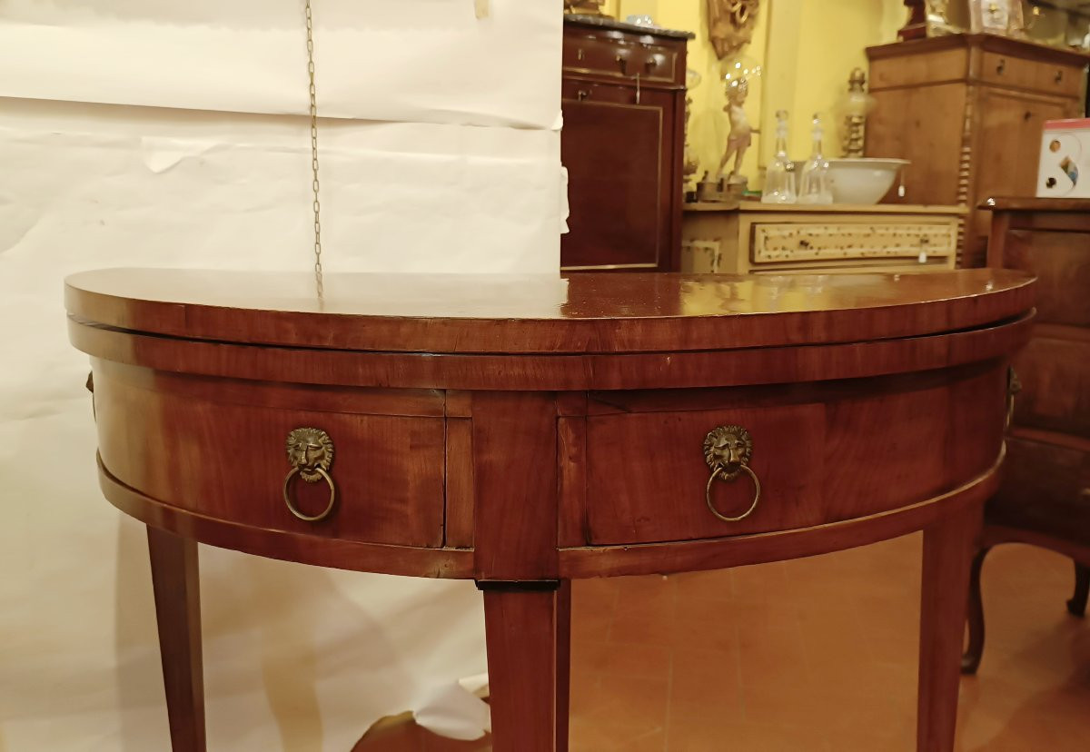  Late 18th Century Pair Of Neoclassical Console Tables-photo-4