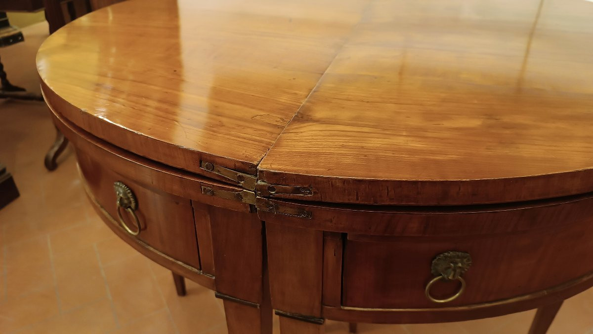  Late 18th Century Pair Of Neoclassical Console Tables-photo-3