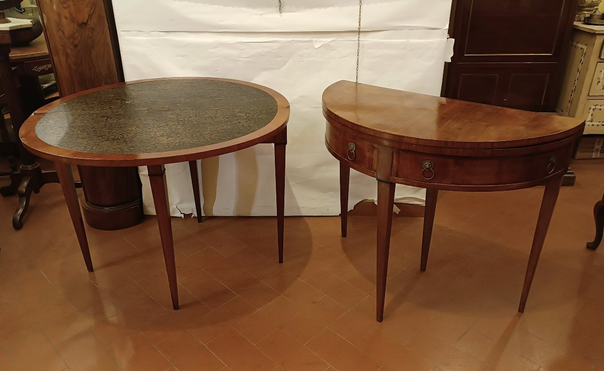  Late 18th Century Pair Of Neoclassical Console Tables-photo-5