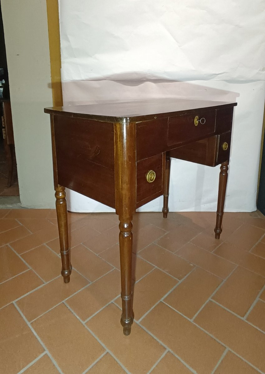 TABLE À ÉCRIRE EN NOYER SECONDE MOITIÉ DU 19ème SIÈCLE-photo-4