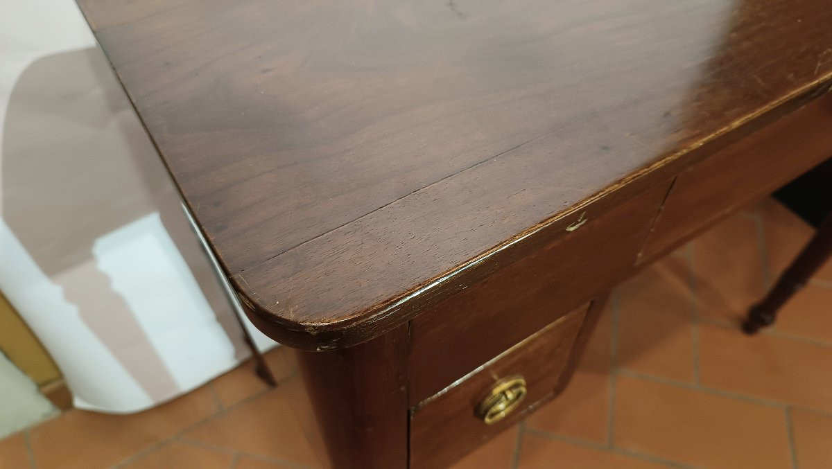 TABLE À ÉCRIRE EN NOYER SECONDE MOITIÉ DU 19ème SIÈCLE-photo-6