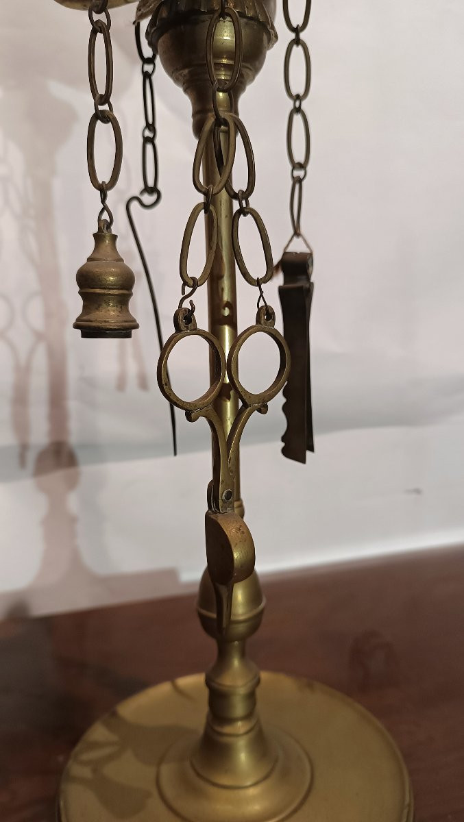 PAIRE DE LAMPES À PÉDALE FLORENTINES DÉBUT DU 19ème SIÈCLE-photo-1