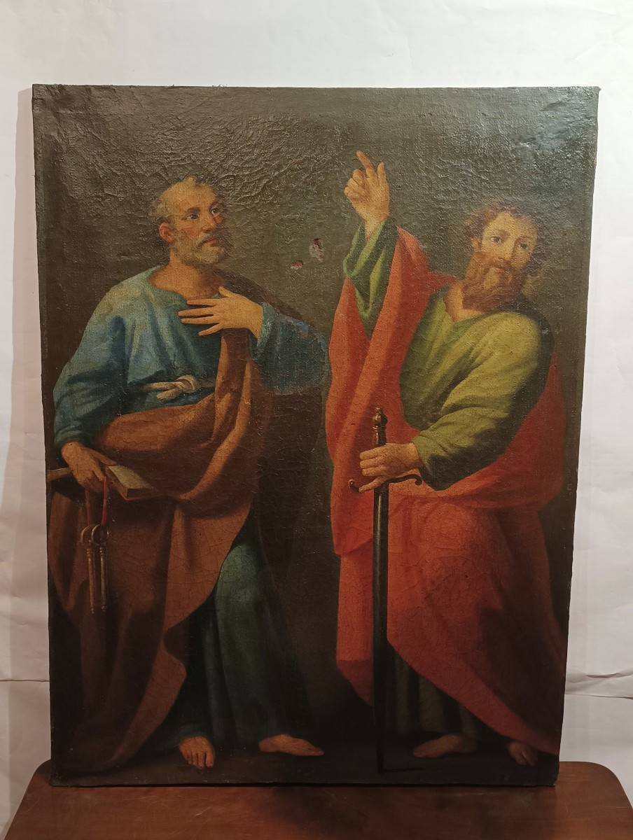 TABLEAU DES SAINTS PIERRE ET PAUL 16ème SIÈCLE
