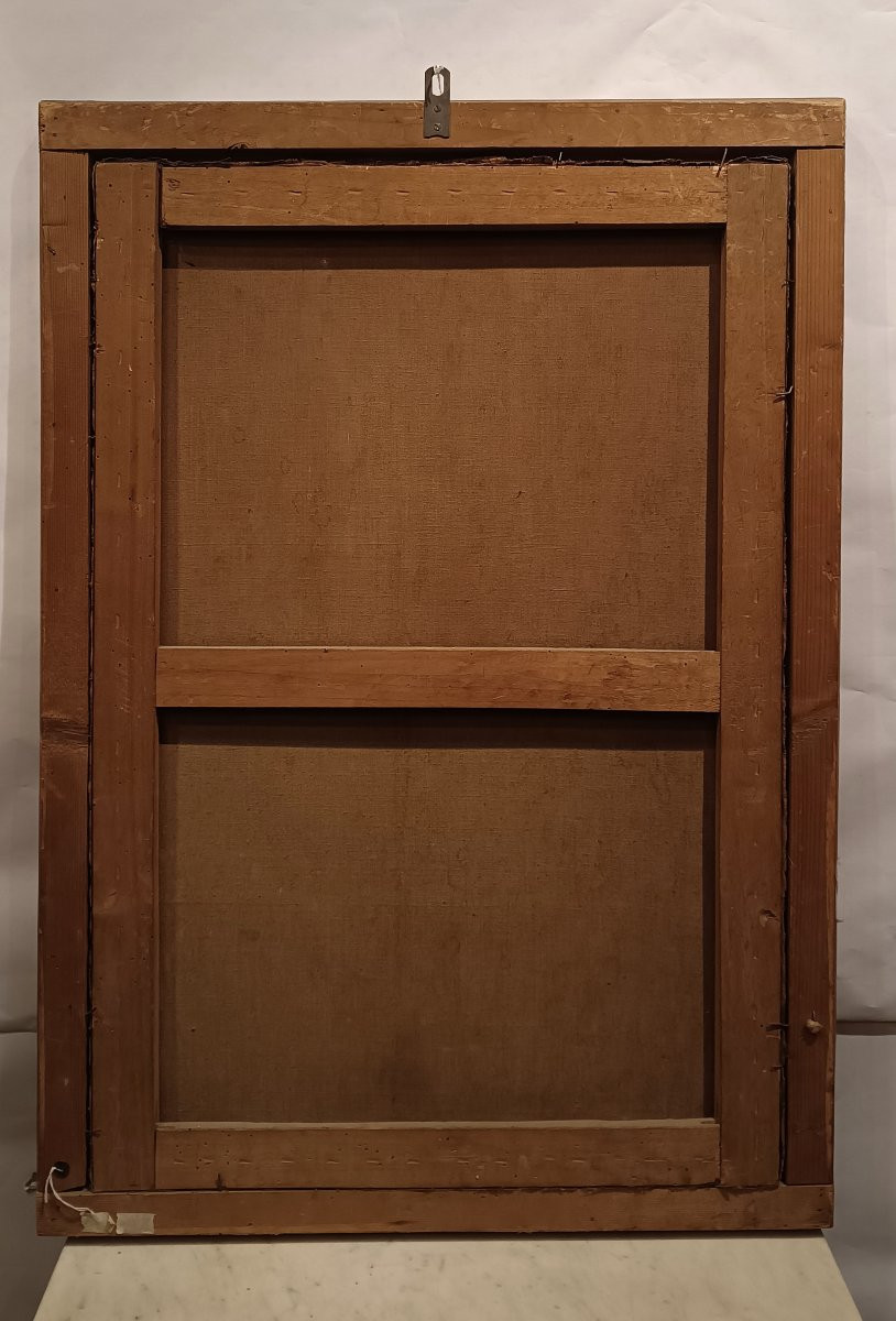 Mid-19th Century Painting Of The Interior Of The Bargello In Florence-photo-4