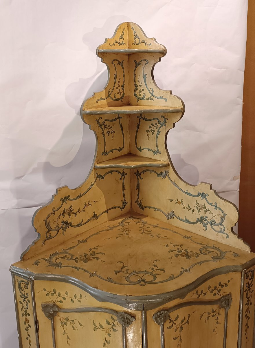 ENCOIGNURE PEINTE FIN 18ème - DÉBUT 19ème SIÈCLE-photo-1