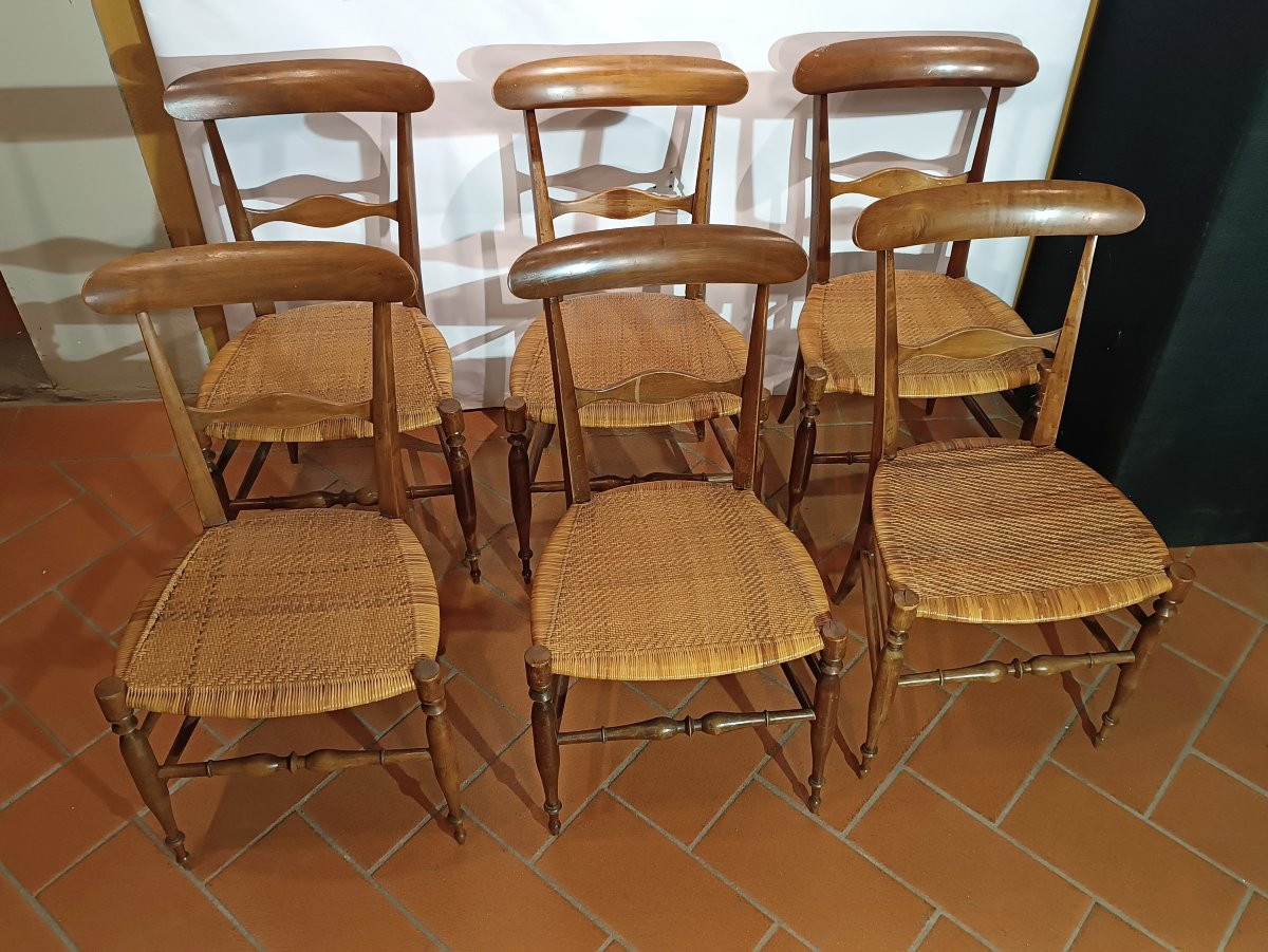 Late 19th Century Six Miniature Chairs-photo-2