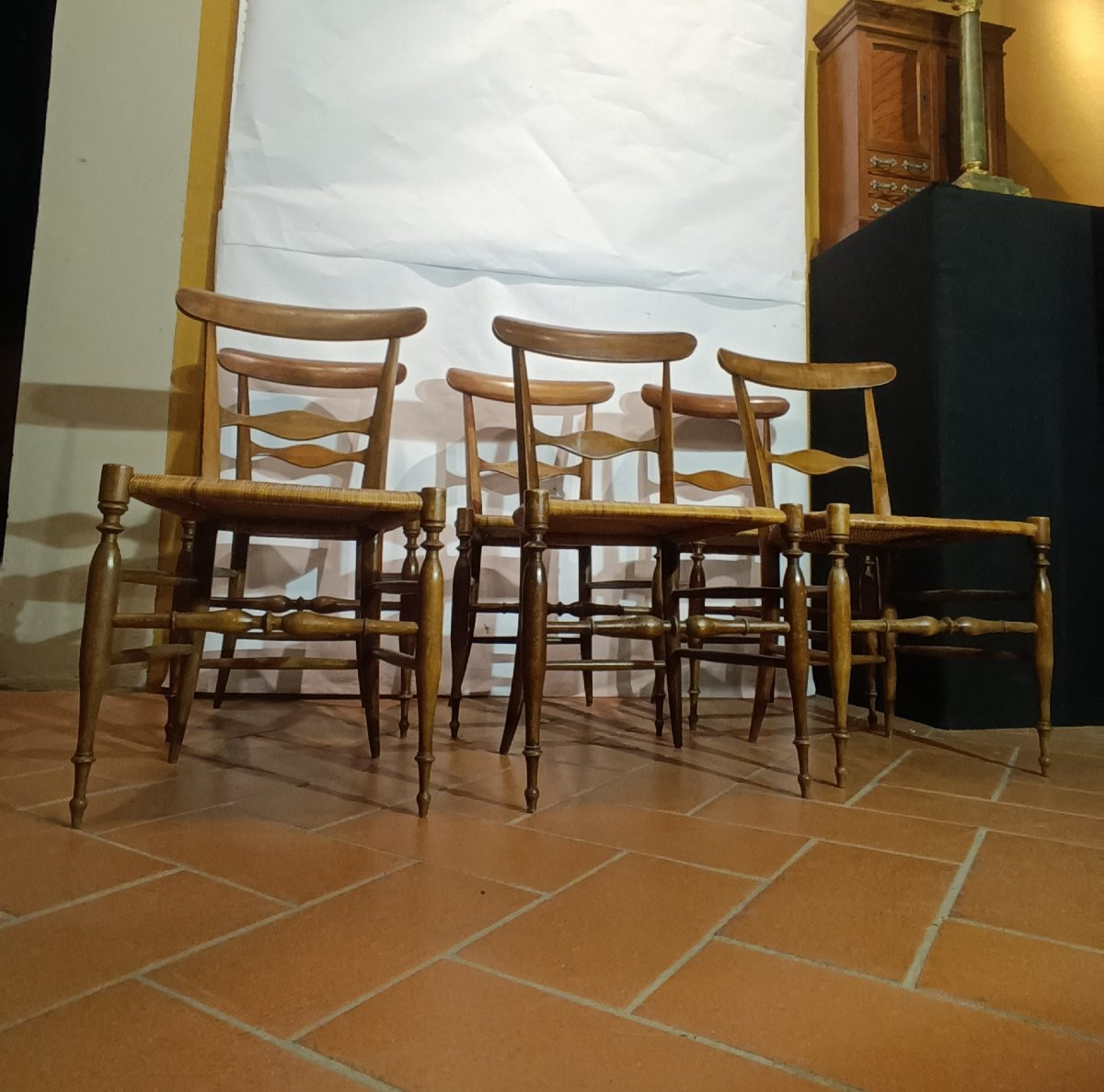 Late 19th Century Six Miniature Chairs-photo-1