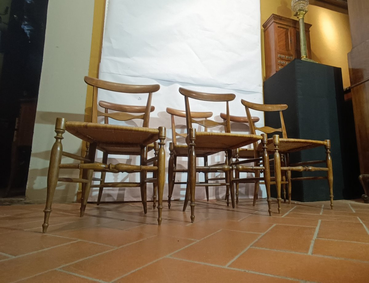 Late 19th Century Six Miniature Chairs-photo-2