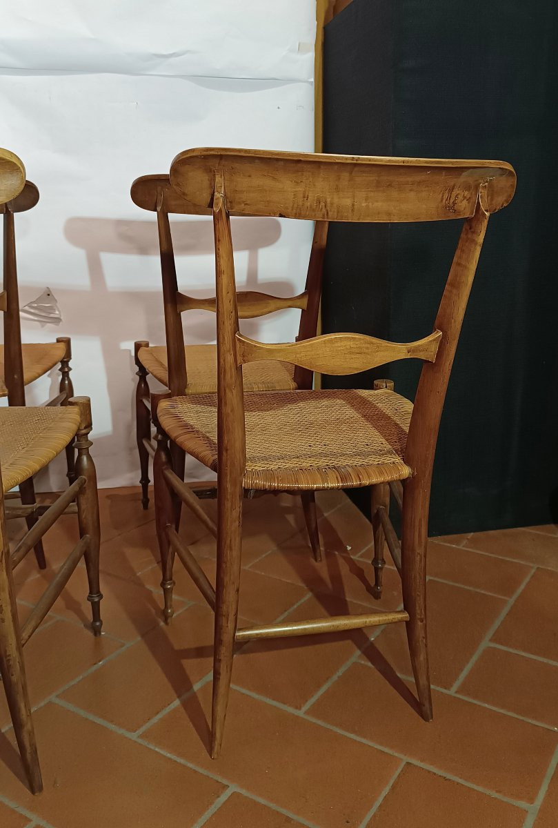 Late 19th Century Six Miniature Chairs-photo-6