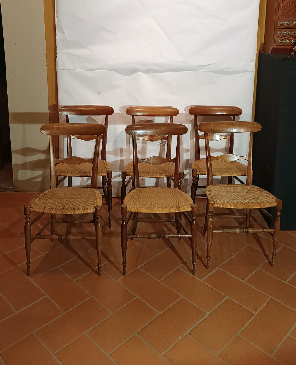 Late 19th Century Six Miniature Chairs