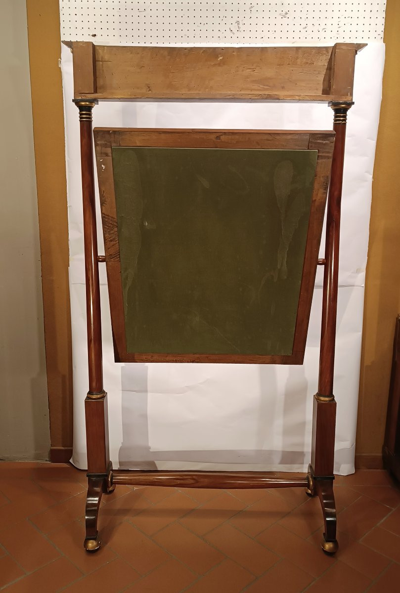 PSYCHÉ EMPIRE EN NOYER DÉBUT DU 19ème SIÈCLE-photo-4