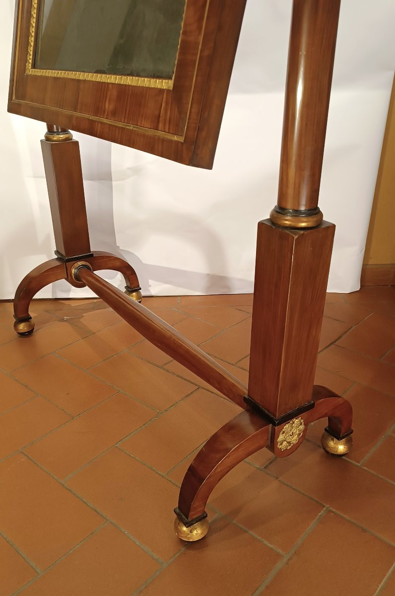 PSYCHÉ EMPIRE EN NOYER DÉBUT DU 19ème SIÈCLE-photo-1