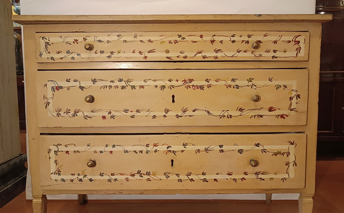 COMMODE LAQUÉE FIN 19ème-DÉBUT 20ème SIÈCLE-photo-2