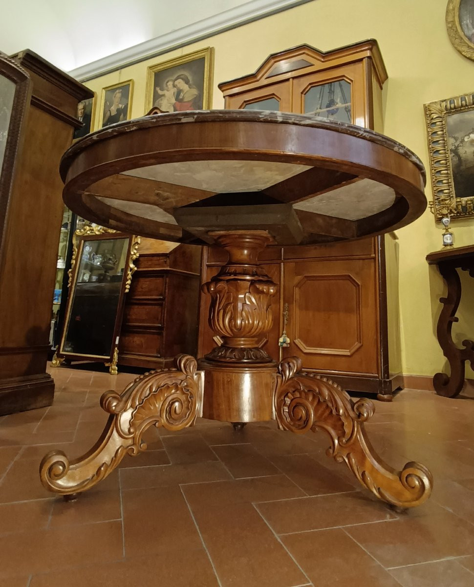 TABLE BASSE LOUIS-PHILIPPE MILIEU DU 19ème SIÈCLE-photo-2