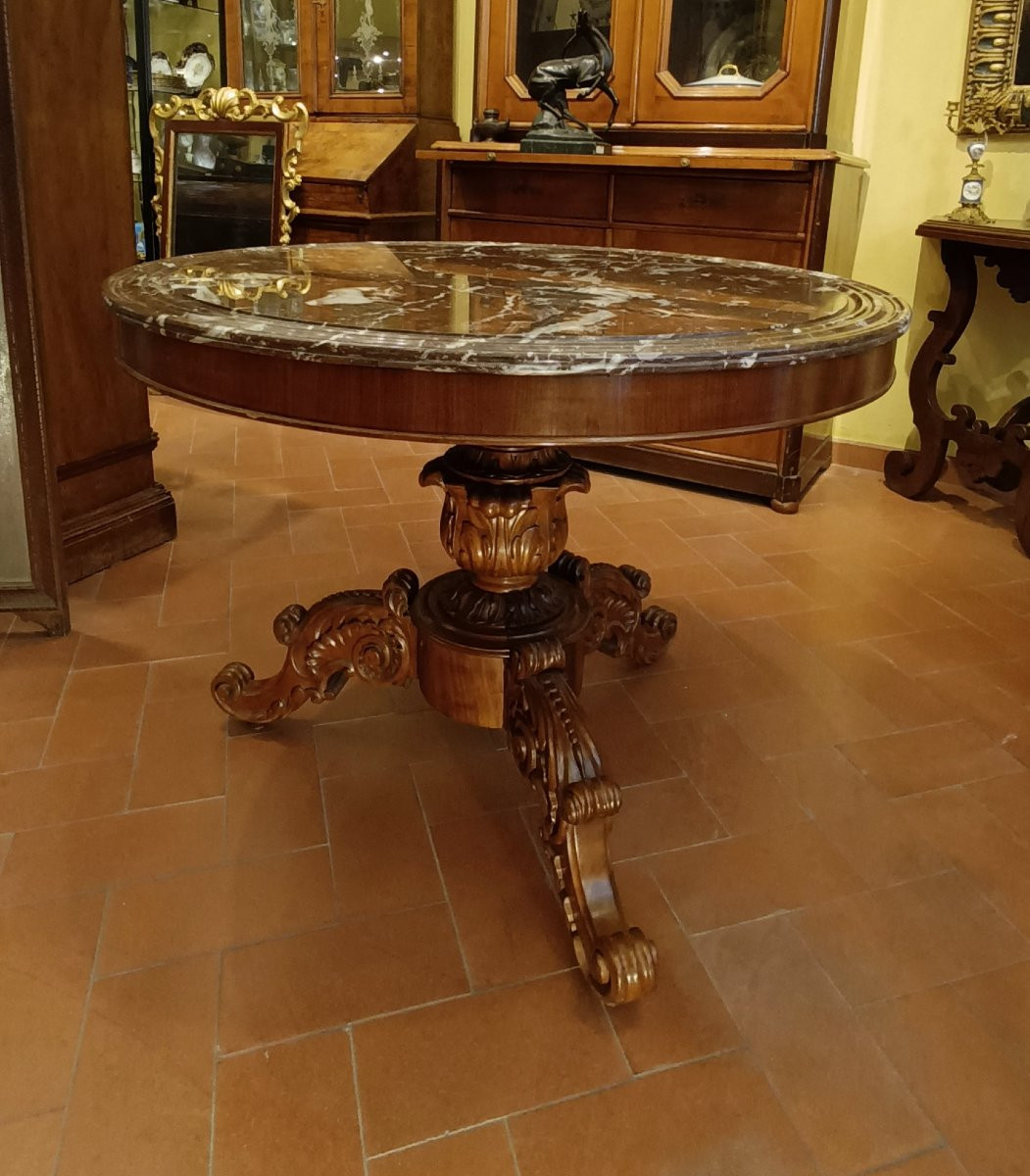 TABLE BASSE LOUIS-PHILIPPE MILIEU DU 19ème SIÈCLE-photo-4