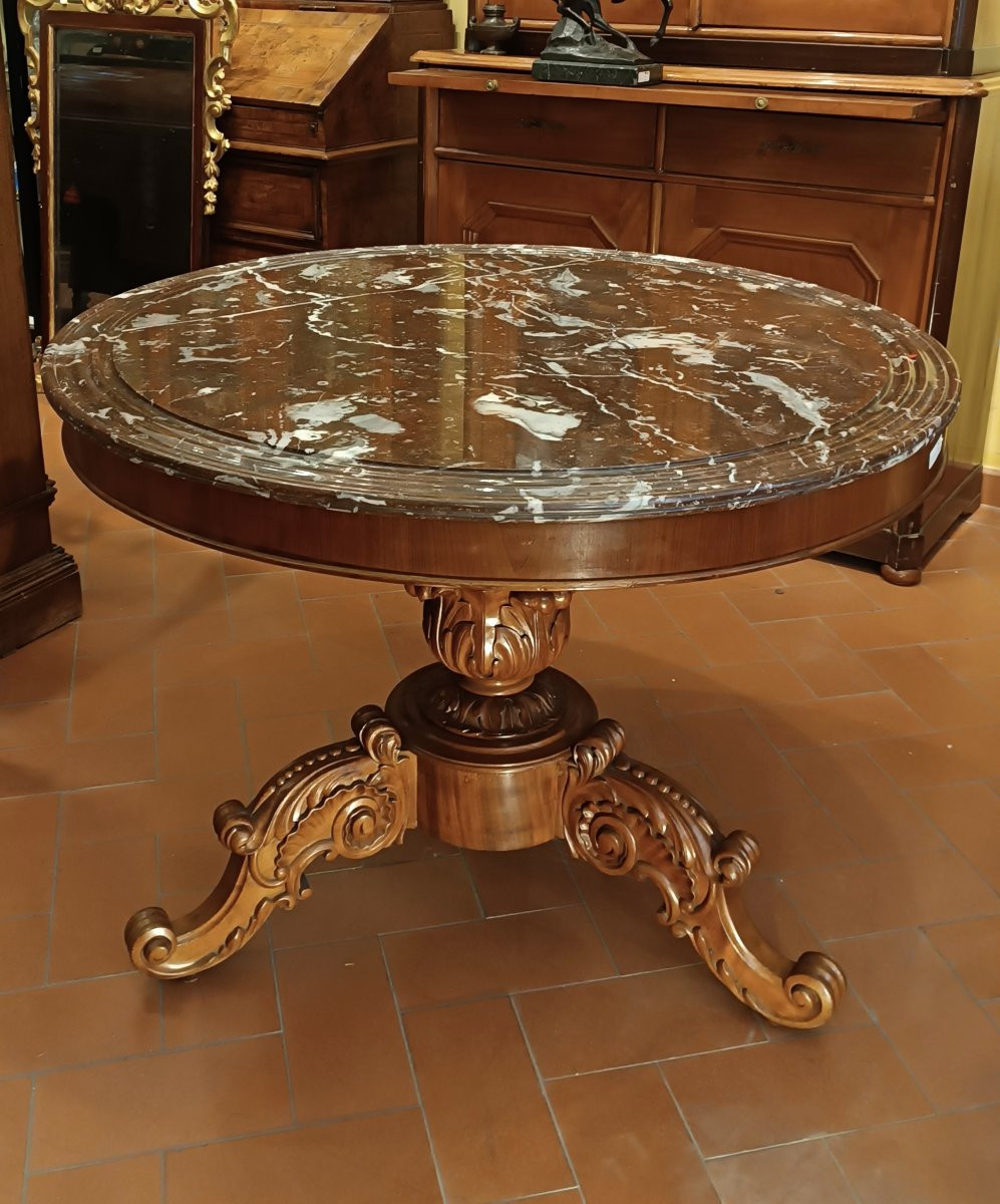 TABLE BASSE LOUIS-PHILIPPE MILIEU DU 19ème SIÈCLE-photo-5