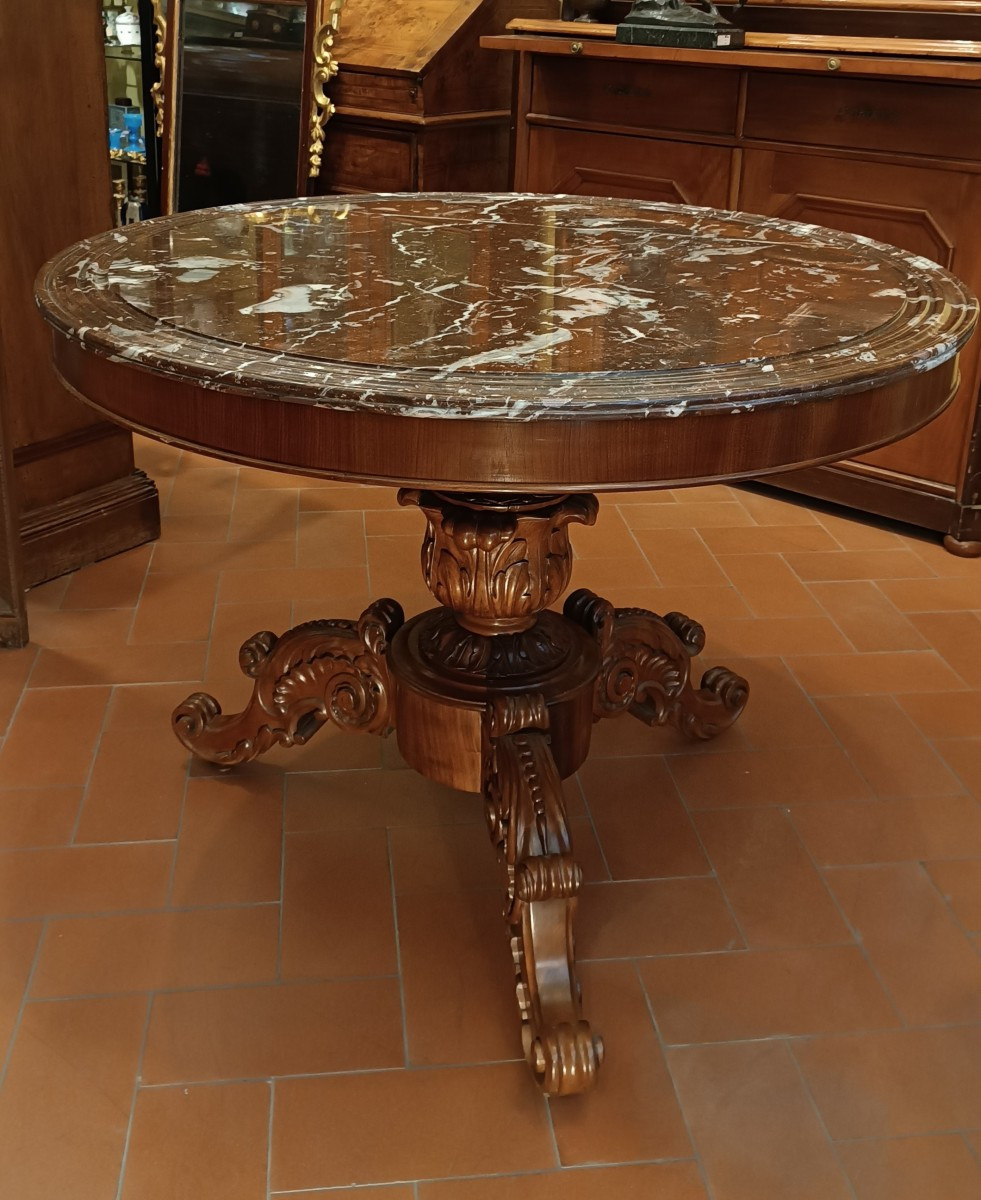 TABLE BASSE LOUIS-PHILIPPE MILIEU DU 19ème SIÈCLE