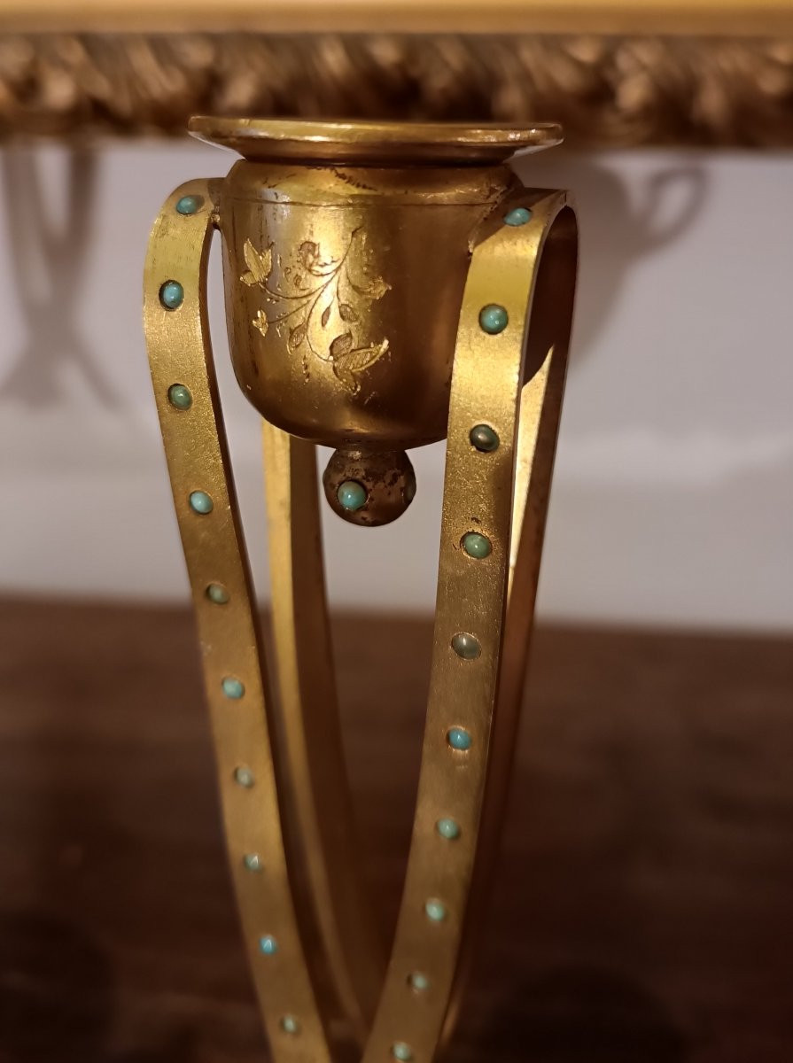 Mid-19th Century Triptych With Clock And Candelabra-photo-7