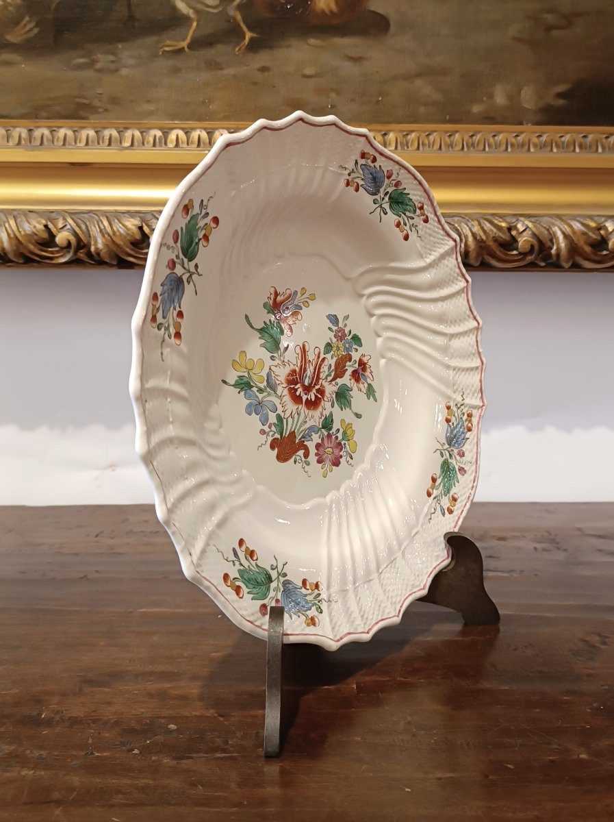 ASSIETTE TULIPES GINORI FIN DU 18ème SIÈCLE-photo-6