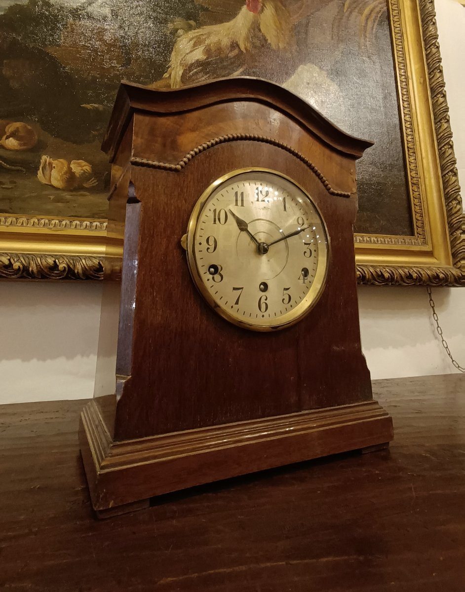 PENDULE WESTMINSTER DANS UN BOÎTIER EN ACAJOU SECONDE MOITIÉ DU 19ème SIÈCLE-photo-4
