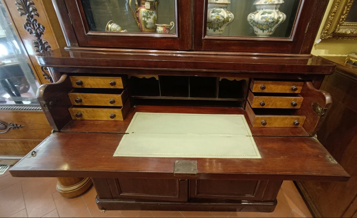 Second Half Of The 19th Century Mahogany Display Cabinet-photo-1