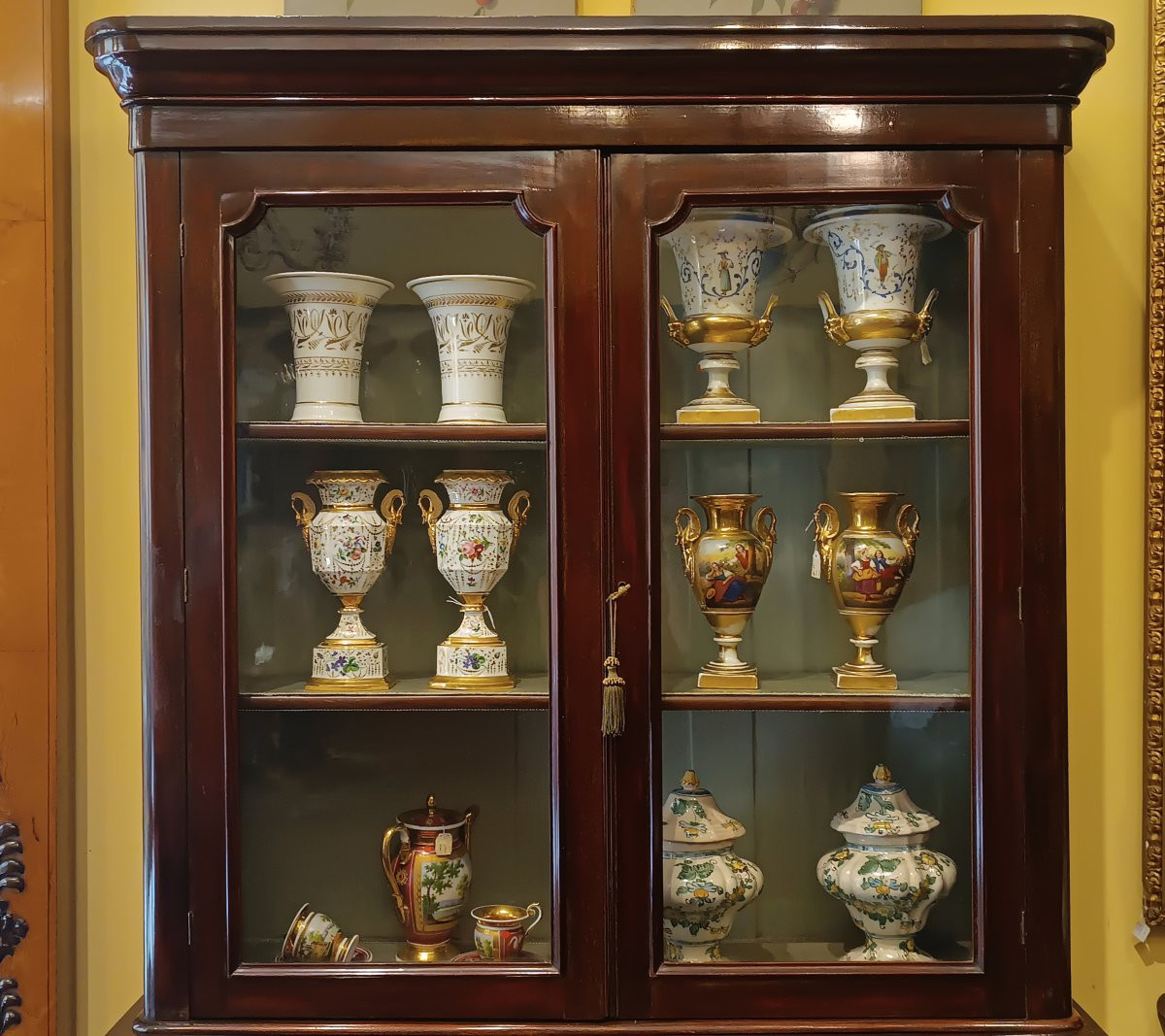 Second Half Of The 19th Century Mahogany Display Cabinet-photo-4