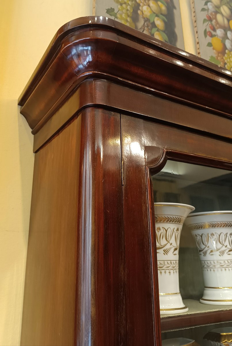 Second Half Of The 19th Century Mahogany Display Cabinet-photo-5