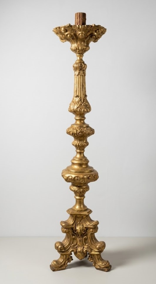 Late 18th Century Gilded Copper Torchlight