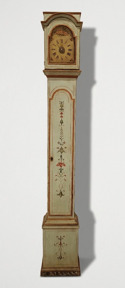 HORLOGE À COLONNE LAQUÉE DÉBUT DU 19ème SIÈCLE