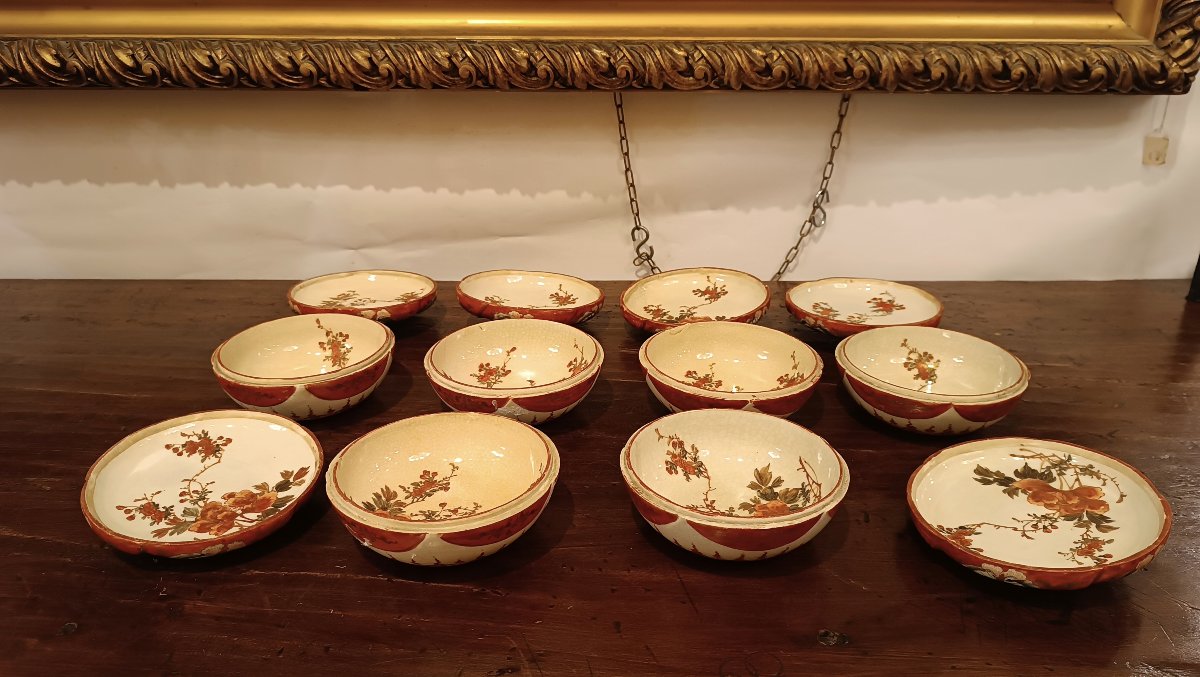 SERVICE DE SIX PETITES TASSES KUTANI 19ème SIÈCLE-photo-6