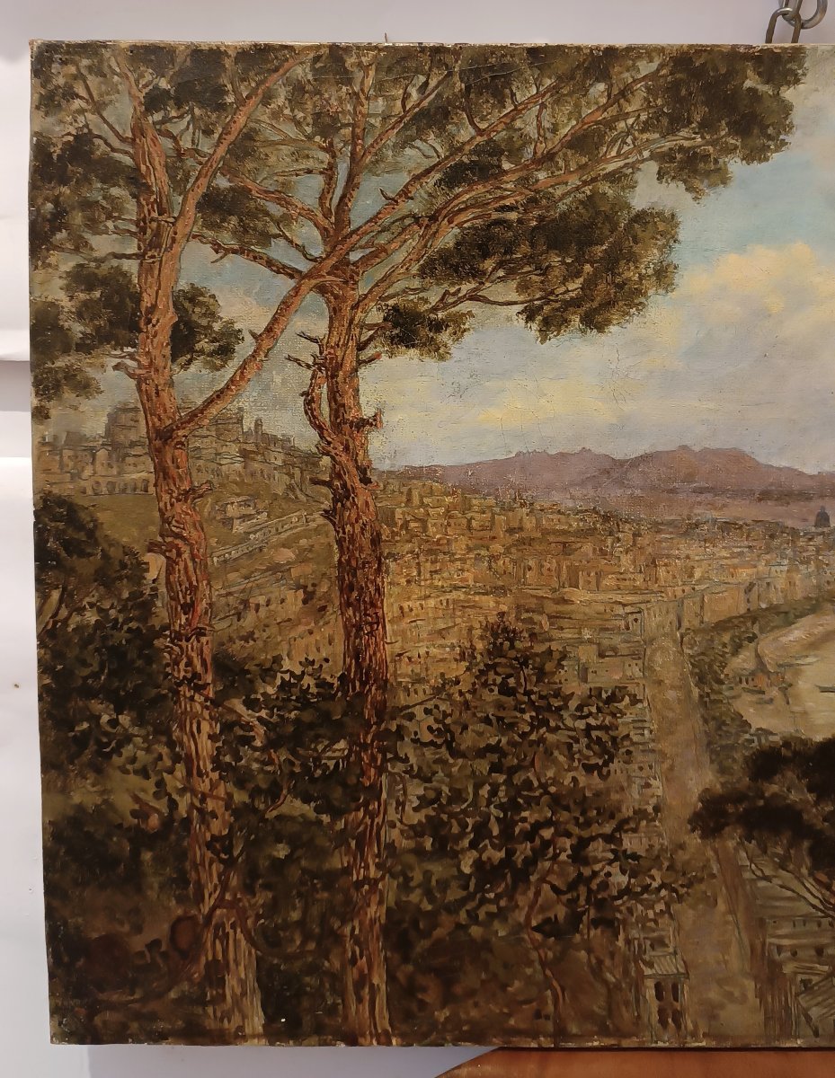  Second Half Of The 19th Century Painting Of The Gulf Of Naples By J.h. Bradely-photo-4