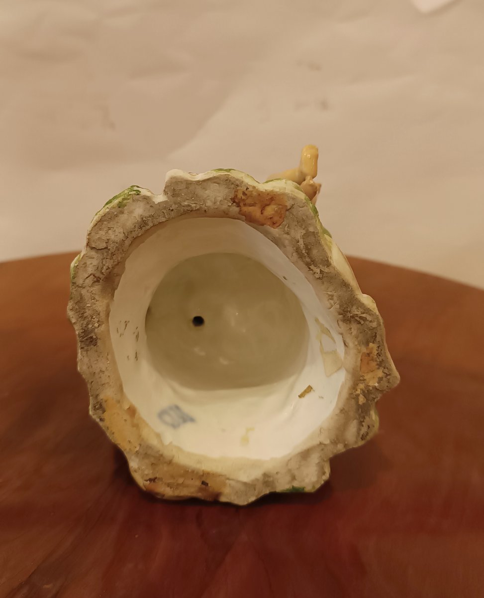 GROUPE EN PORCELAINE VIENNOISE "ALLÉGORIE DU DESSIN" SECONDE MOITIÉ DU 18ème SIÈCLE-photo-5