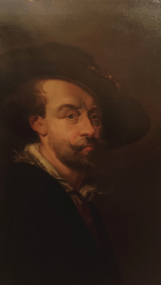 AUTOPORTRAIT DE RUBENS FIN DU 19ème SIÈCLE-photo-2