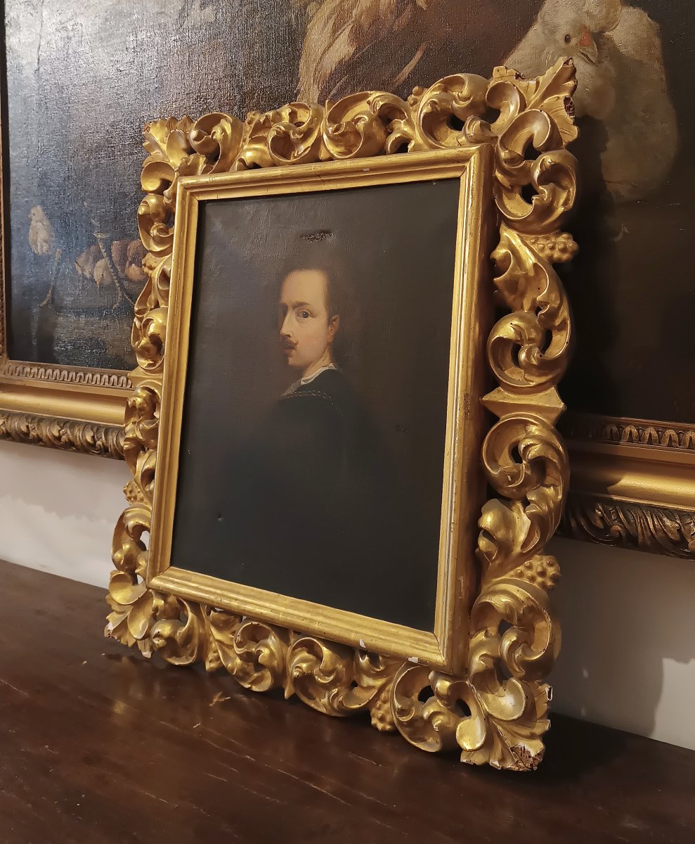  Mid-19th Century Van Dyck Self-portrait Of Maria Celentano-photo-2