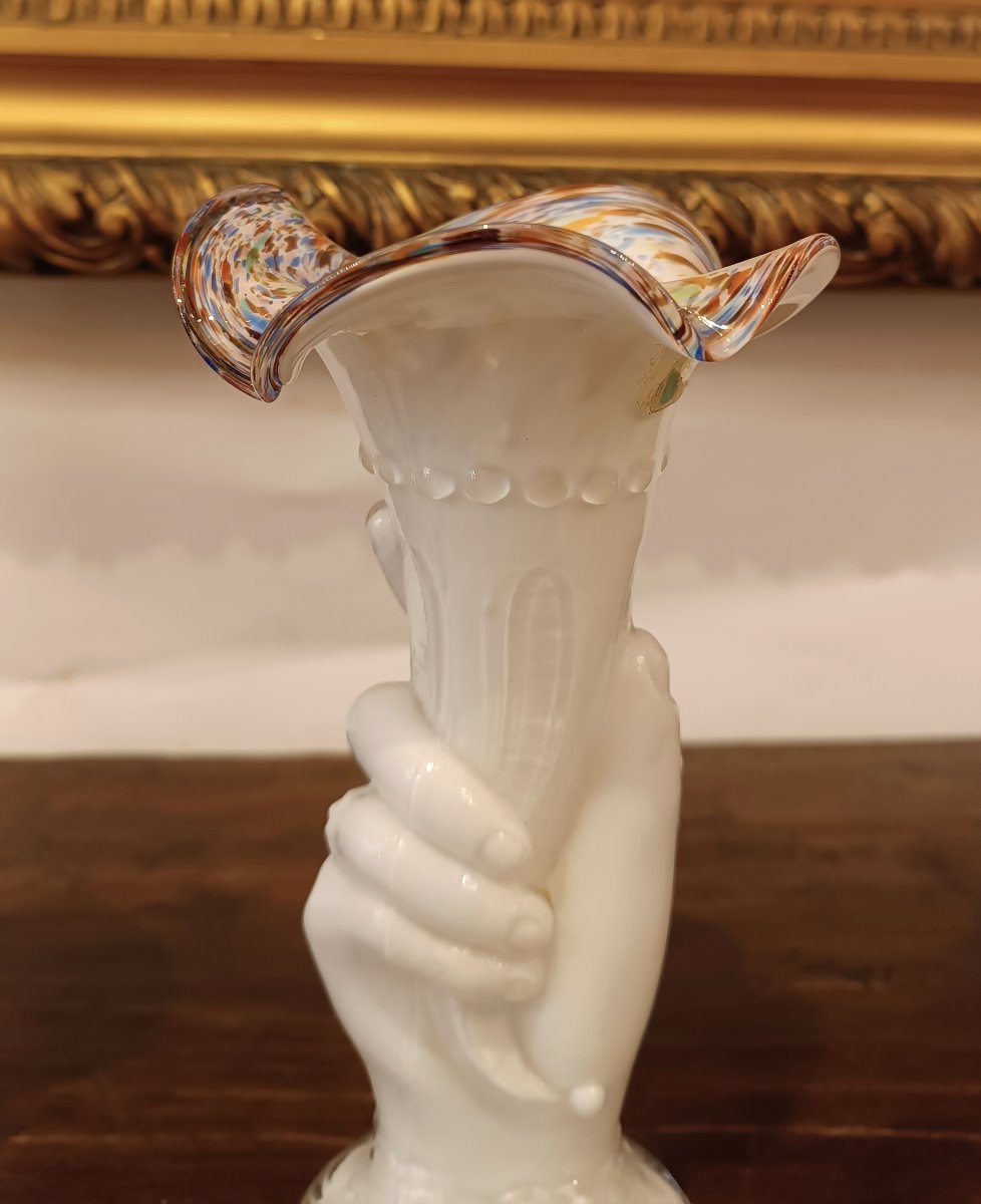 PAIRE DE VASES EN VERRE DE MURANO ANNÉES 1930-photo-1