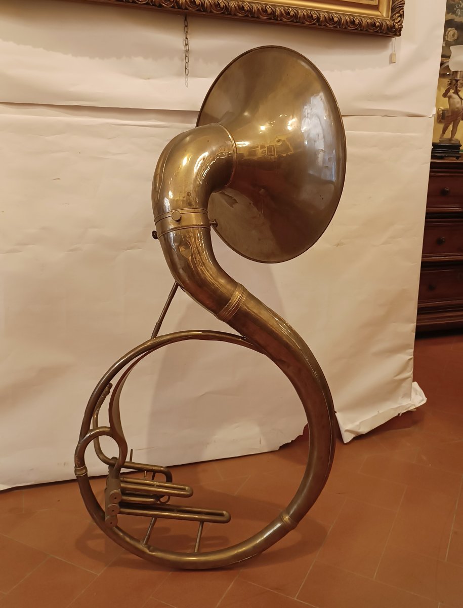 SOUSAPHONE EN LAITON DE LA FIN DU 19ème SIÈCLE-photo-5