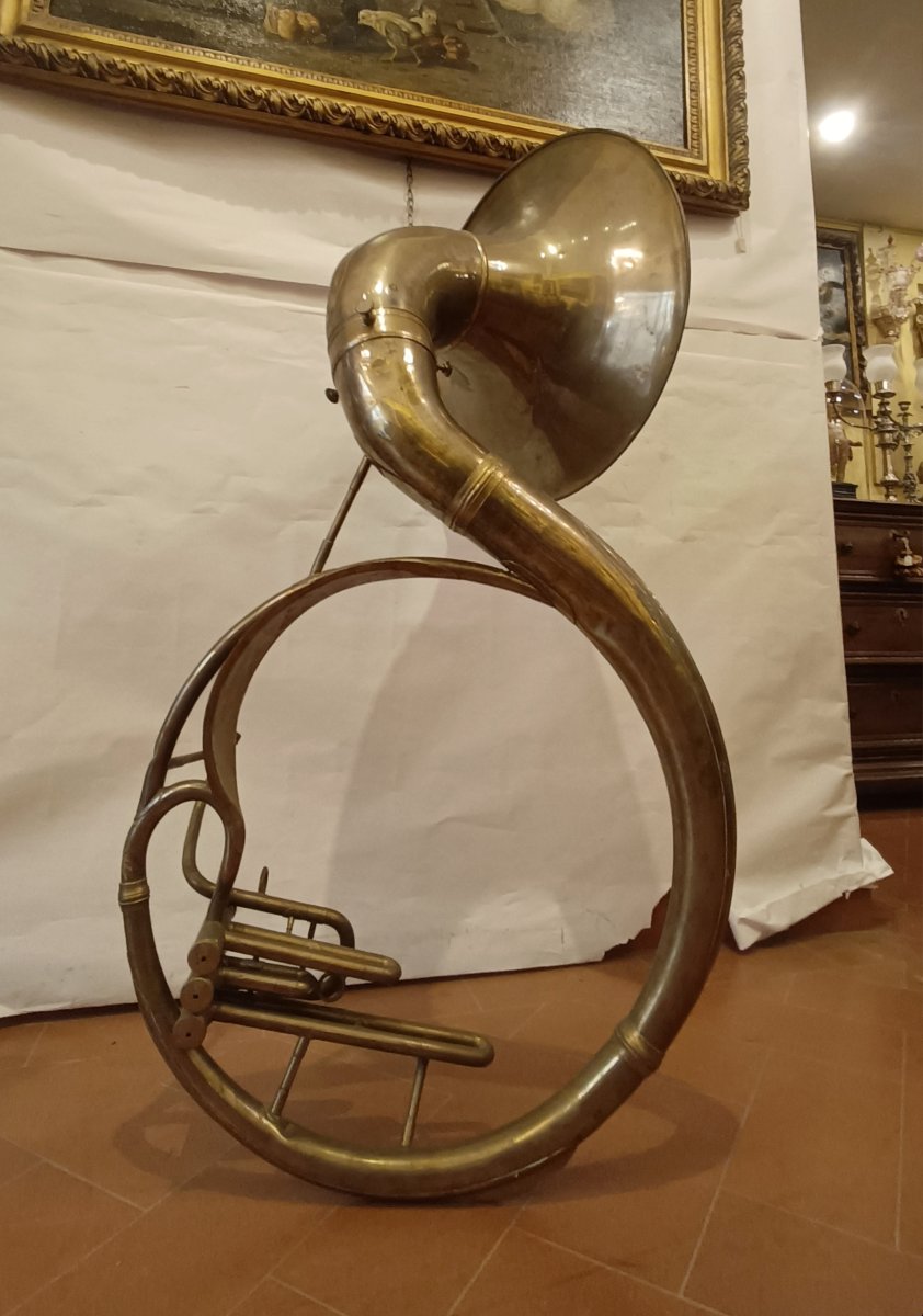 SOUSAPHONE EN LAITON DE LA FIN DU 19ème SIÈCLE-photo-6