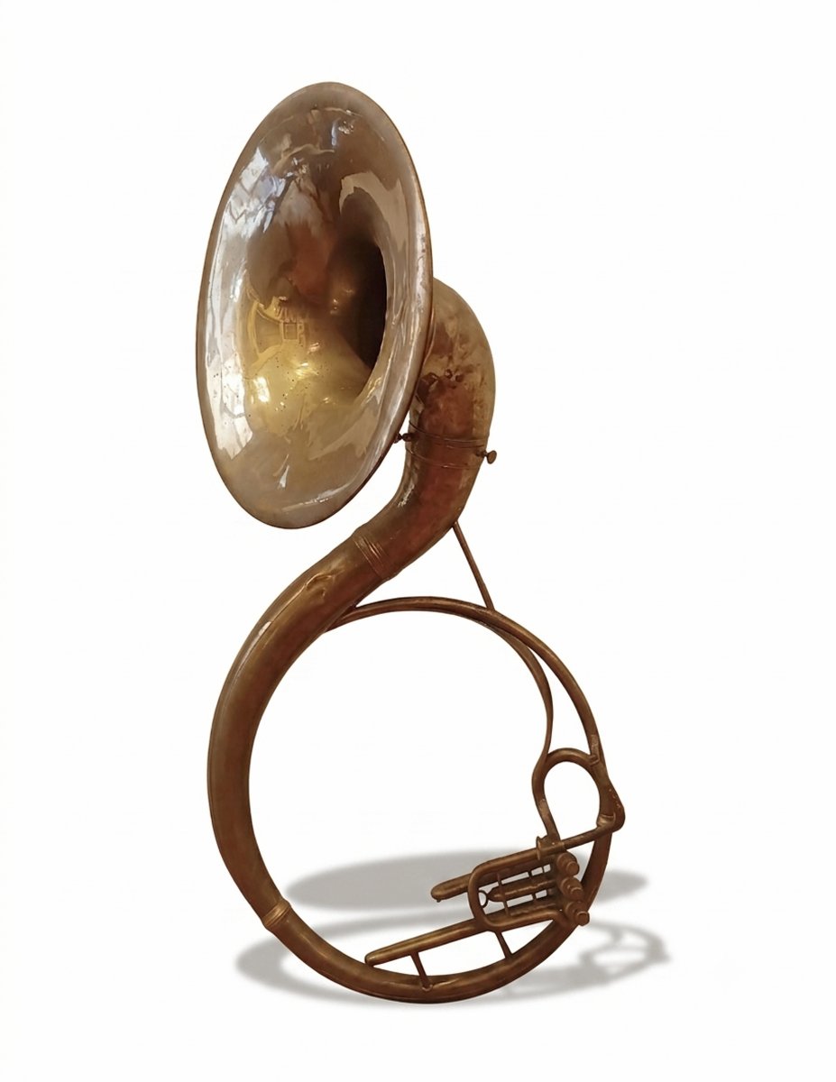 SOUSAPHONE EN LAITON DE LA FIN DU 19ème SIÈCLE