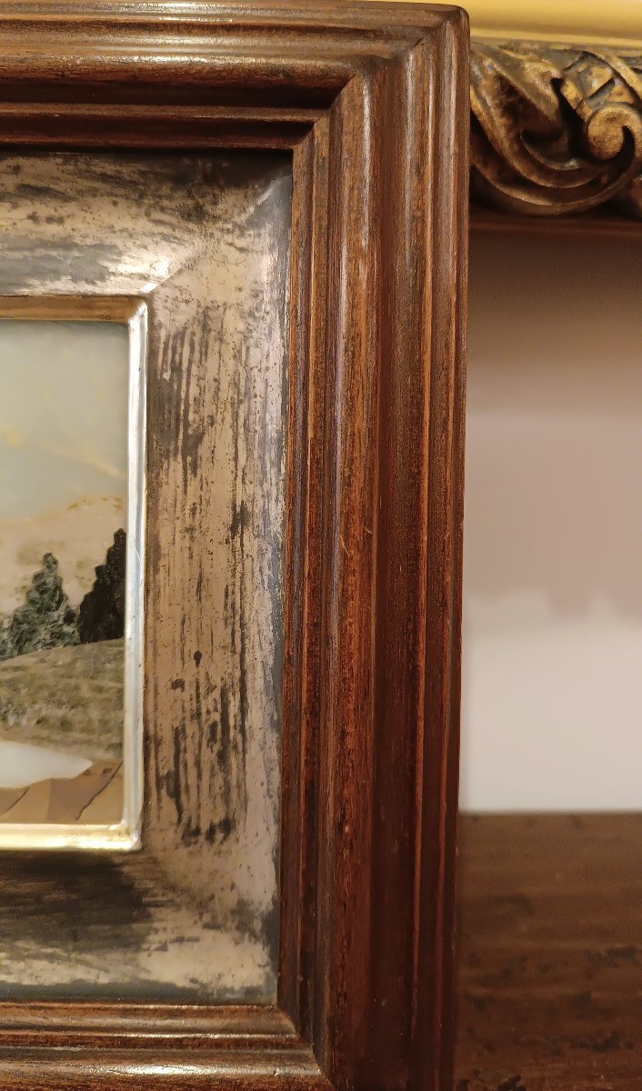 Mid-20th Century  Florentine Commesso In A Frame-photo-4