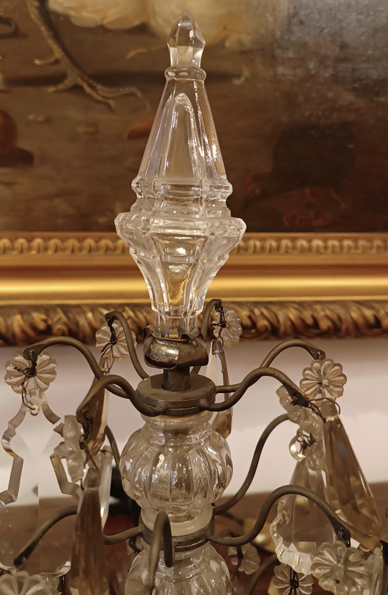 Second Half Of The 19th Century Pair Of Girandolles With Two Lights-photo-3