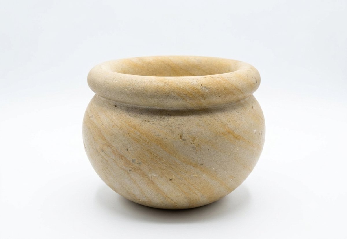 Second Half Of The 19th Century Sandstone Vase