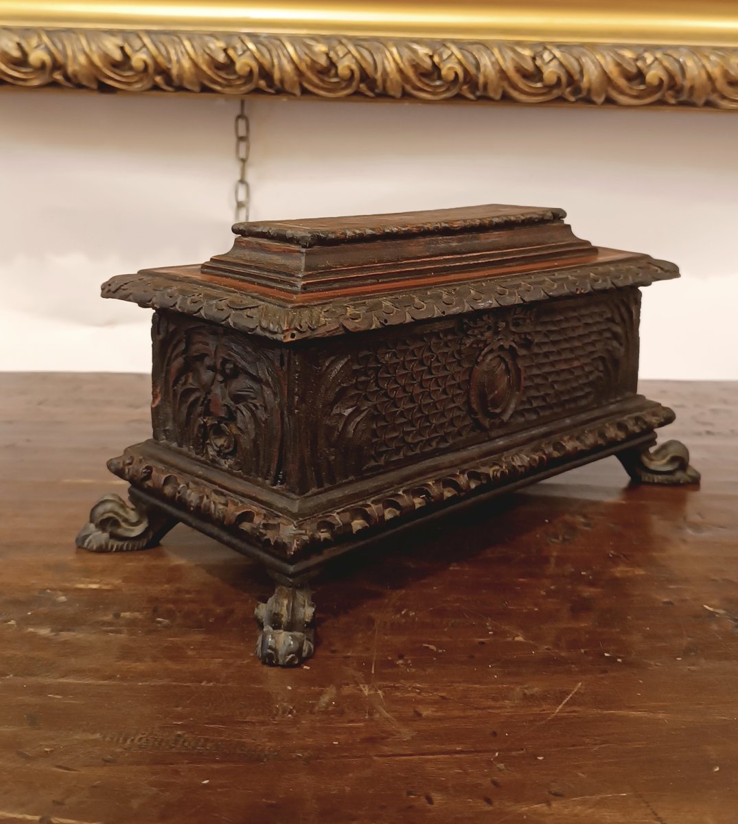 COFFRET DE STYLE RENAISSANCE DÉBUT DU 19ème SIÈCLE-photo-5