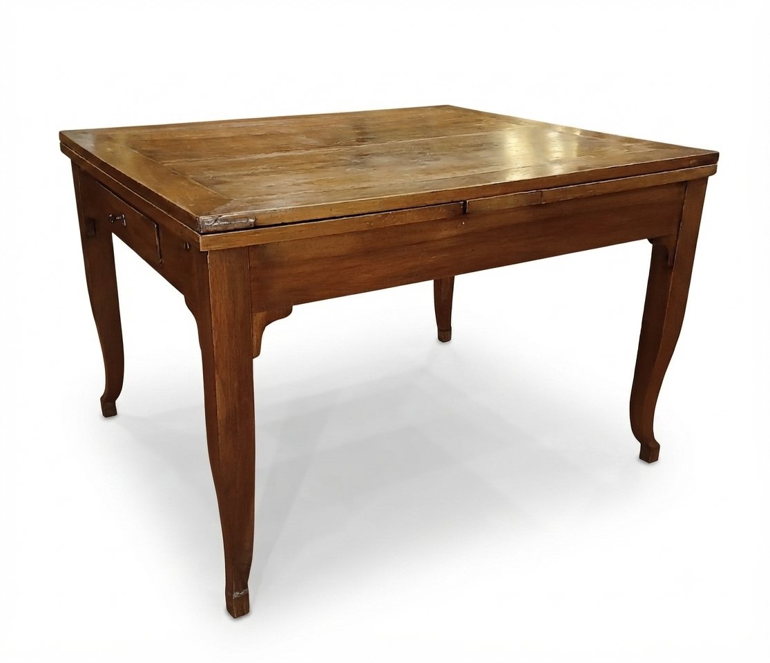 TABLE DE SALLE À MANGER EN NOYER SECONDE MOITIÉ DU 19ème SIÈCLE