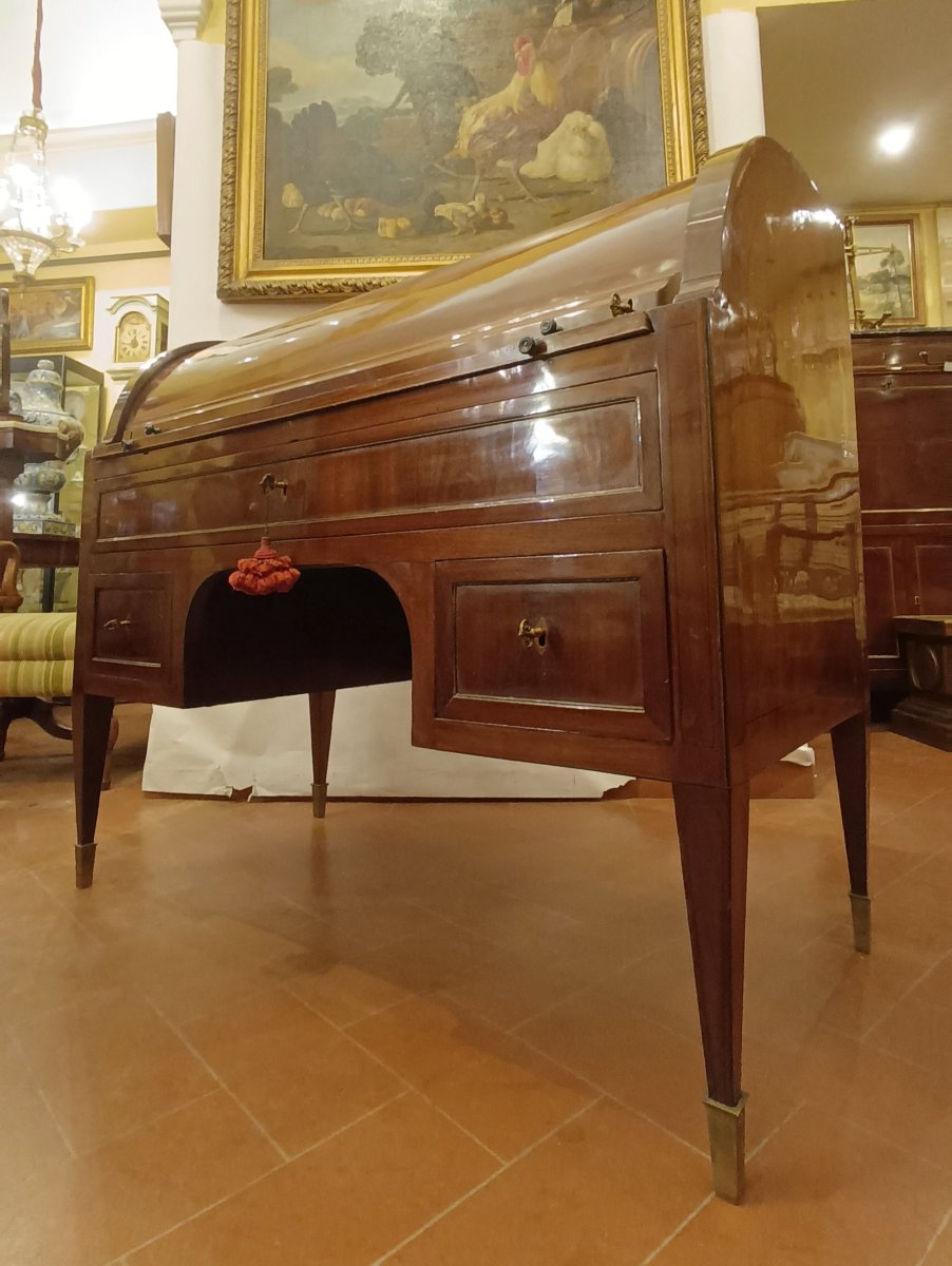 COMMODE À ABATTANT NAPOLÉON III MILIEU DU 19ème SIÈCLE-photo-2