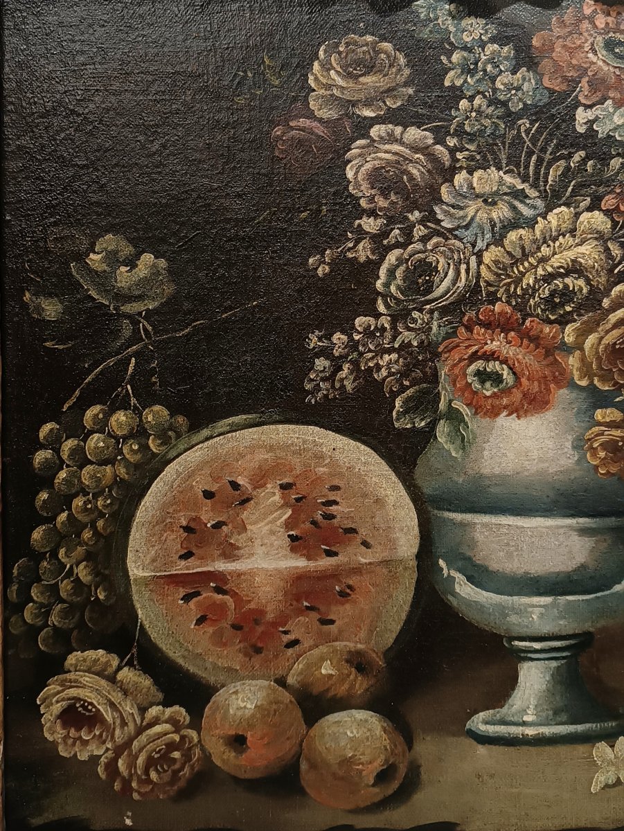 NATURE MORTE ET PASTÈQUE 17ème SIÈCLE-photo-3