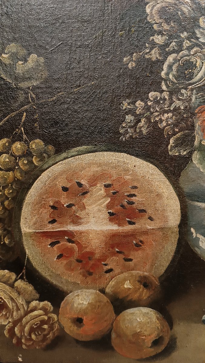 NATURE MORTE ET PASTÈQUE 17ème SIÈCLE-photo-3