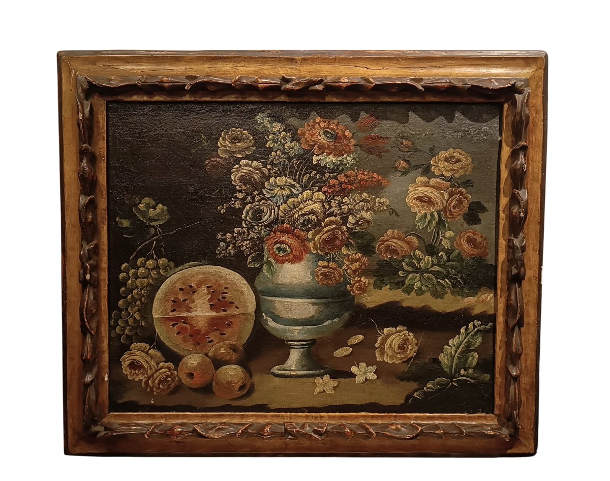 NATURE MORTE ET PASTÈQUE 17ème SIÈCLE