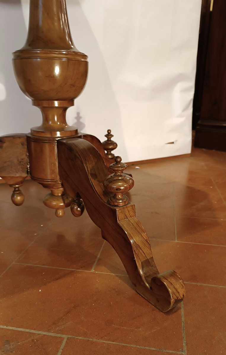  Mid-19th Century Octagonal Coffee Table With Geometric Inlays-photo-4