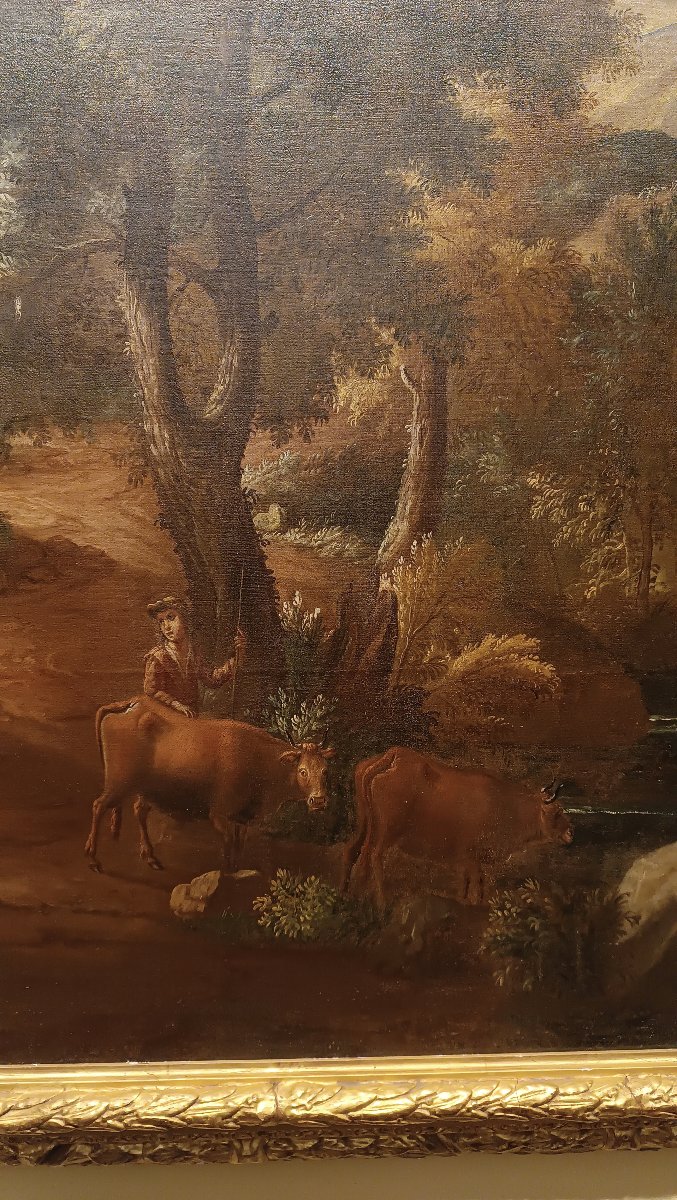 Late 18th Century Painting Of A Veneto Harvest-photo-2