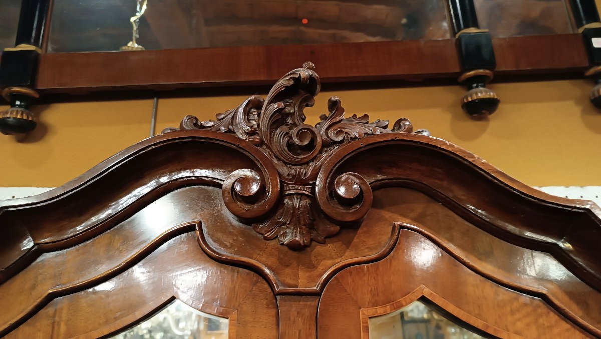 Mid-19th Century Victorian Trumeau With Inlays-photo-5